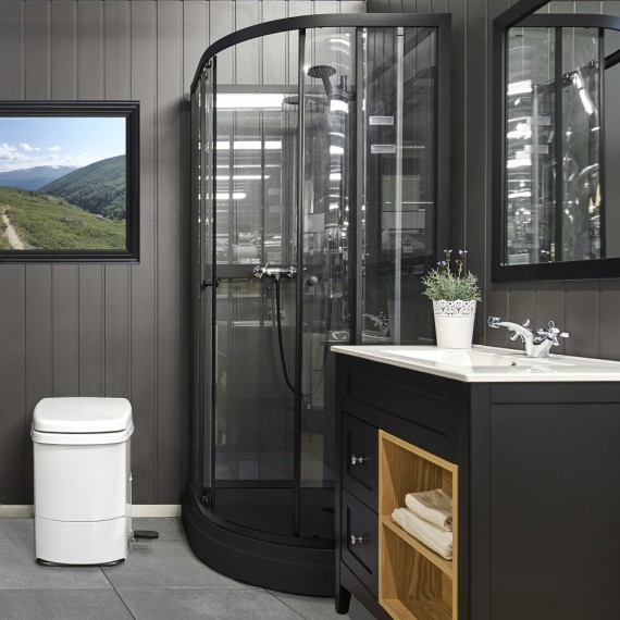 Aurora Dusjkabinett Sort 90x90x195