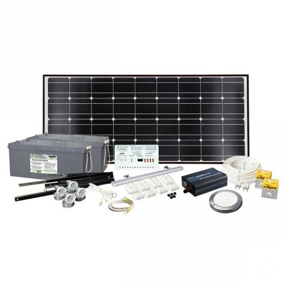Solcelleanlegg Sunwind Max Power 185W - 2 batterier